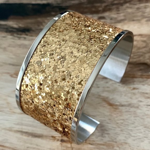 Dyrberg/Kern Coarsini Sequin stainless steel cuff bracelet - Picture 1 of 6
